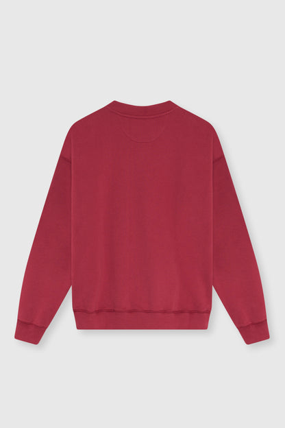 TNS Logo Rib Collar Woman Sweatshirt Rumba Red RUMBA RED