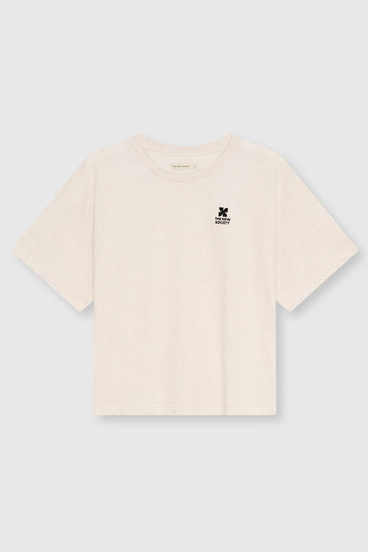 TNS Logo Woman T-Shirt Whisper White Melange WHISPER WHITE MELANGE